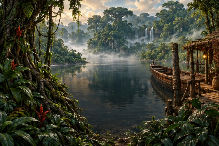 Kongo rainforest crossing